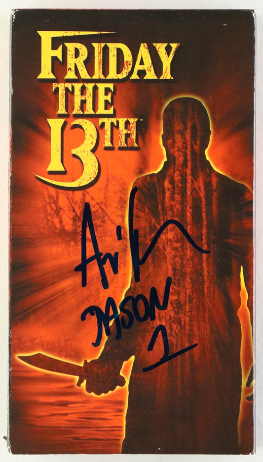 Ari Lehman Signed (JSA) "Friday The 13th" VHS Cover Inscribed "Jason 1" - Jason Voorhees