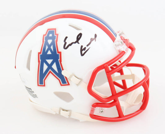 Earl Campbell Signed Oilers Speed Mini Helmet (JSA & Timeless Authentic)