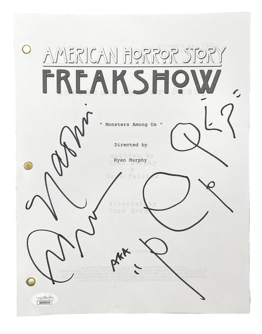 Naomi Grossman Signed (JSA) "American Horror Story" Movie Script Inscribed "Pepper" - JSA Witnessed