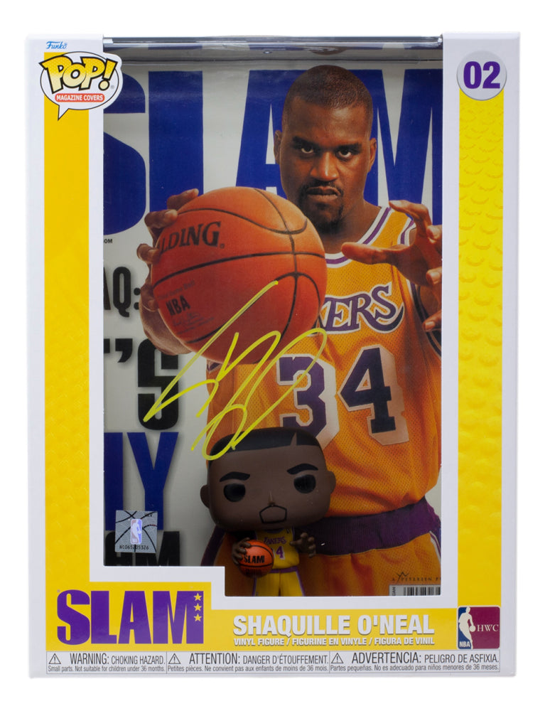 Shaquille O'Neal Signed (Beckett) Lakers #02 SLAM Funko Pop! NBA Cover Vinyl Figure - Beckett Witnessed