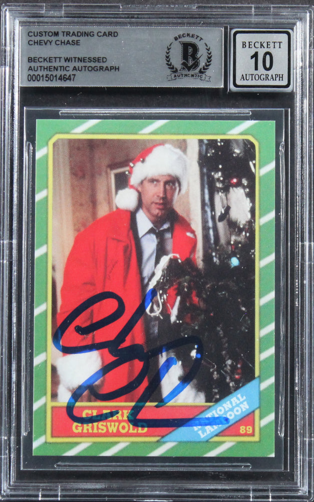 Chevy Chase Signed "National Lampoon's Christmas Vacation" Trading Card (BGS | Autograph Graded 10)