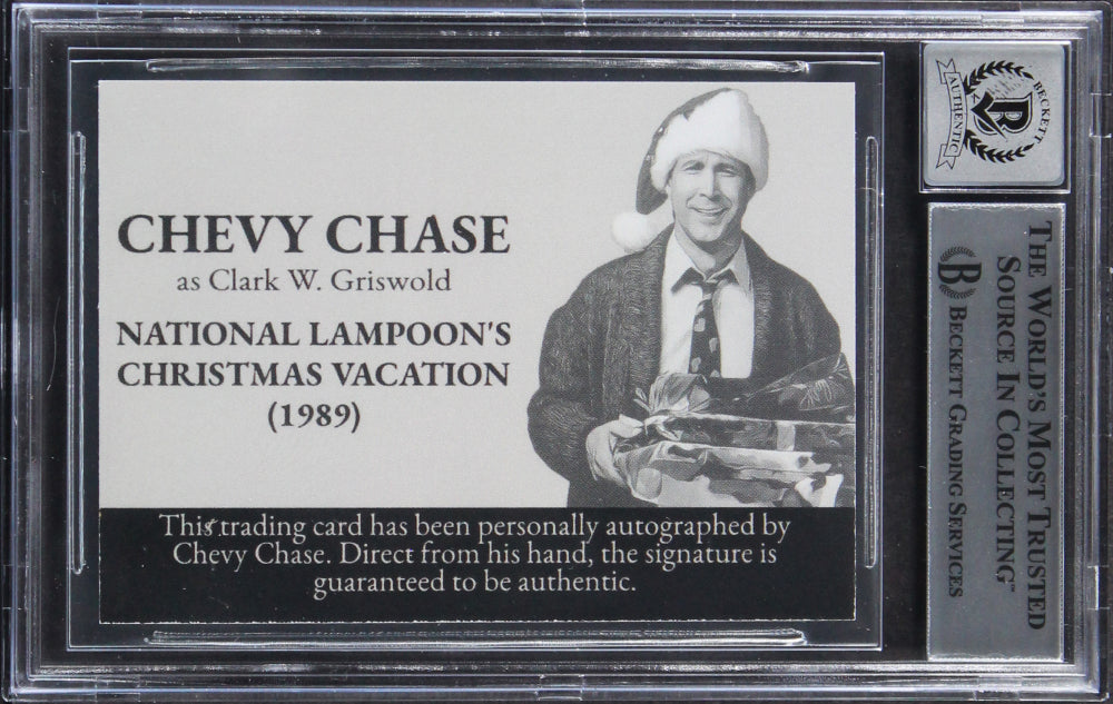 Chevy Chase Signed "National Lampoon's Christmas Vacation" Trading Card (BGS | Autograph Graded 10)