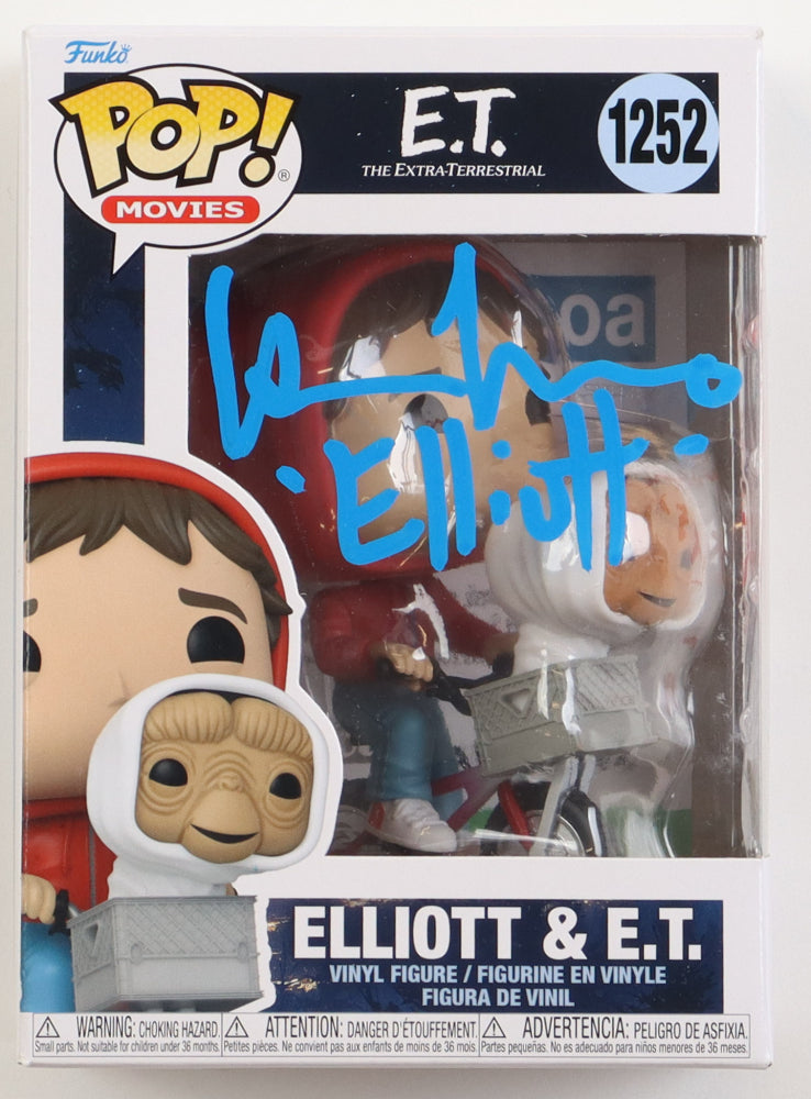 Henry Thomas & Matthew De Meritt Signed (ACOA) "E.T. The Extra-Terrestrial" Elliott & E.T. #1252 Funko Pop! Vinyl Figure Inscribed "ET" & "Elliot" - Elliott Taylor & E.T.