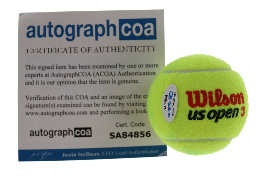 Aryna Sabalenka Signed US Open Logo Tennis Ball (ACOA)