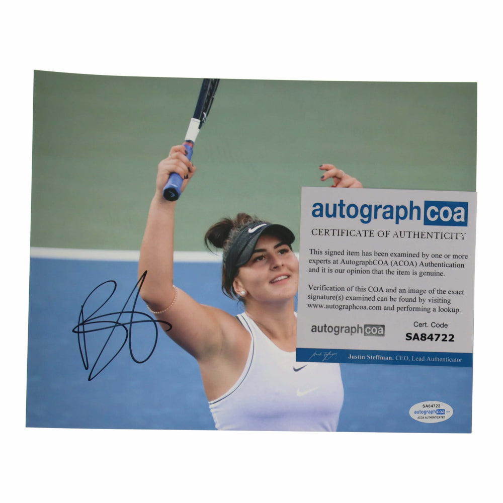 Bianca Andreescu Signed 8x10 Photo (AutographCOA)