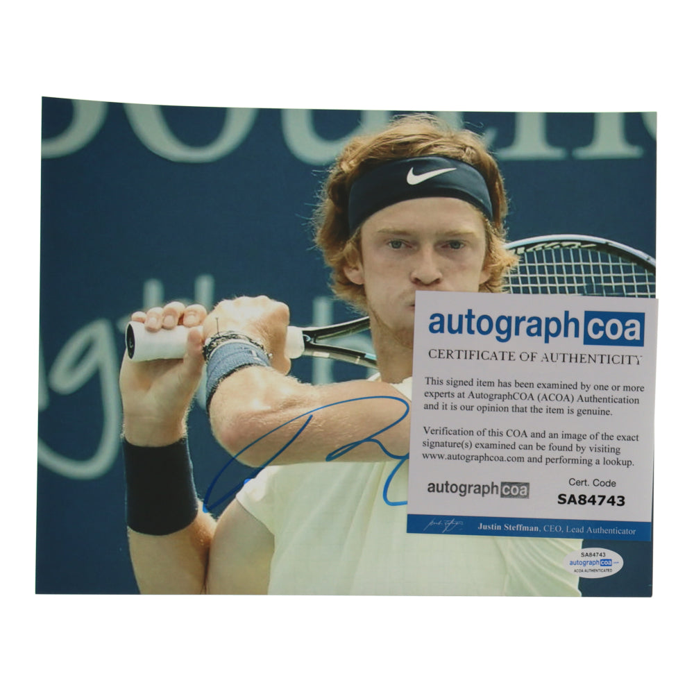 Andrey Rublev Signed 8x10 Photo (ACOA)