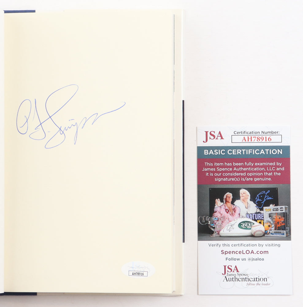 O. J. Simpson Signed "I Want To Tell You" Hard-Cover Book (JSA)