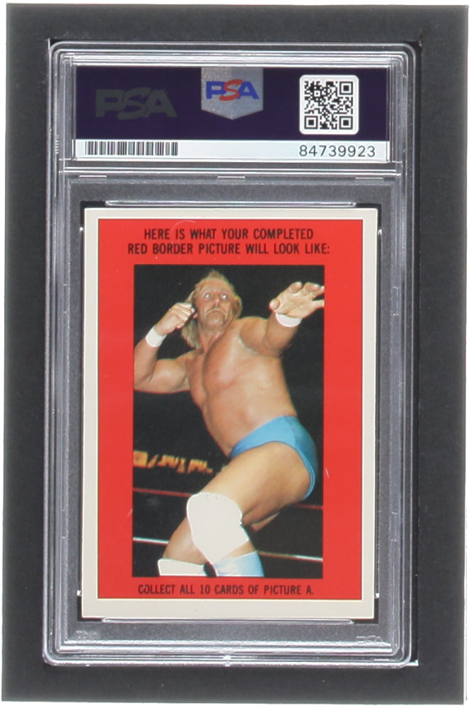 Hulk Hogan Signed 1985 Topps WWF Stickers #11 - Autograph Graded (PSA) 10