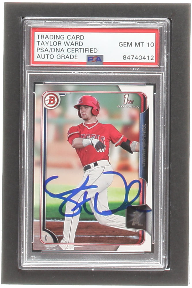 Taylor Ward Signed 2015 Bowman Draft #130 RC (PSA)  -  Autograph Graded PSA 10 | Rookie Card