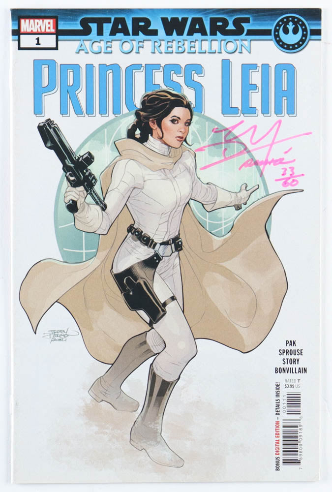 Terry Dodson & Rachel Dodson Signed LE 2019 "Star Wars: Age Of Rebellion - Princess Leia" Issue #1 Marvel Comic Book (Dynamic Forces) Limited Edition # 33 / 60