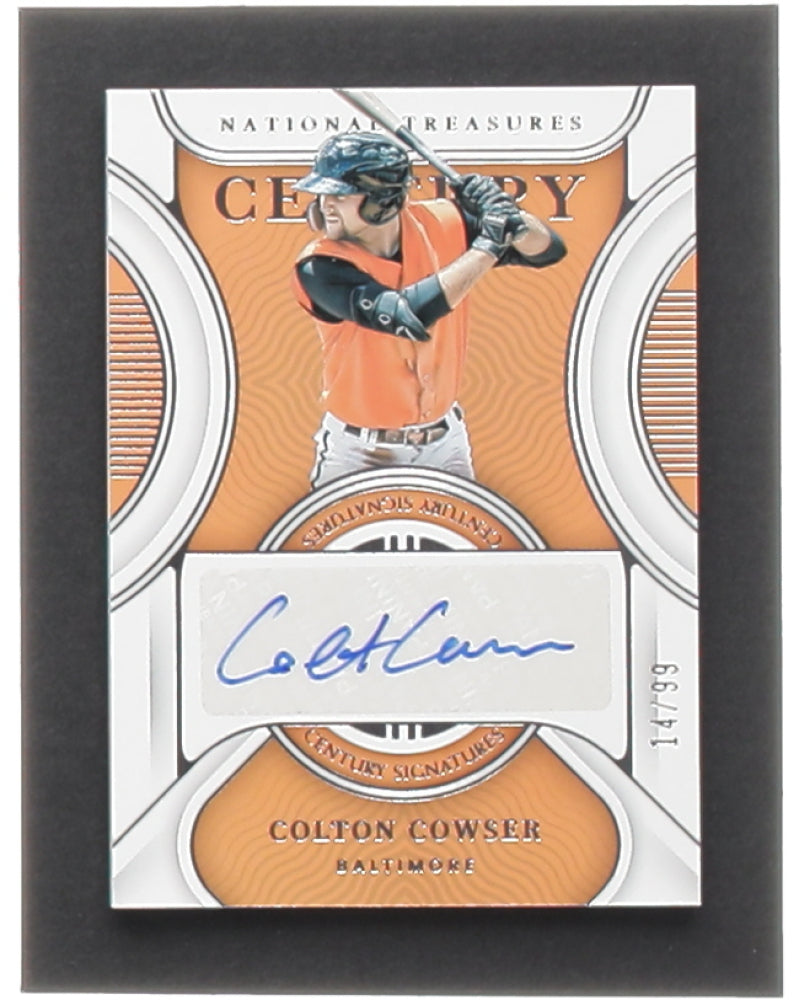 Colton Cowser 2022 Panini National Treasures Century Signatures RC #11 - #14/99 - Rookie Card