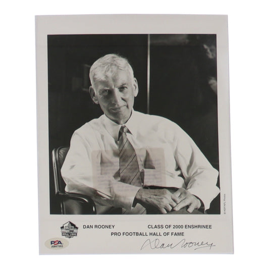 Dan Rooney Signed Steelers 8x10 Photo (PSA)