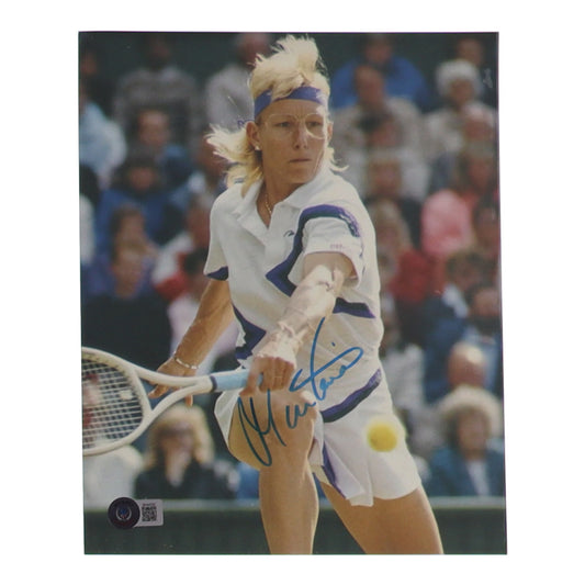 Martina Navratilova Signed 8x10 Photo (Beckett)