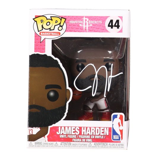 James Harden Signed (Beckett) Rockets #44 James Harden Funko Pop - Beckett Witnessed