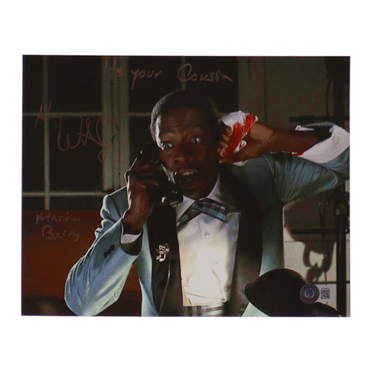 Harry Waters Jr. Signed (Beckett) "Back to the Future" 8x10 Photo Inscribed "Its your cousin" & "Marvin Berry" - Marvin Berry