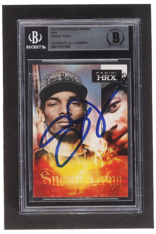 Snoop Dogg Signed 2013 Panini Black Friday HRX (BGS)