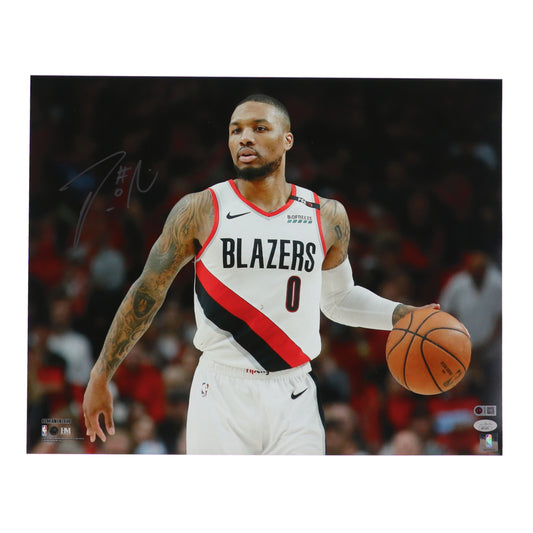 Damian Lillard Signed Trail Blazers 16x20 Photo (JSA & Lillard)