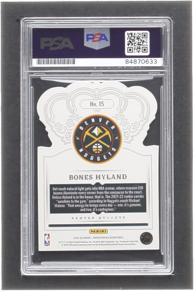 Bones Hyland Signed 2021-22 Crown Royale #15 RC (PSA) - Rookie Card