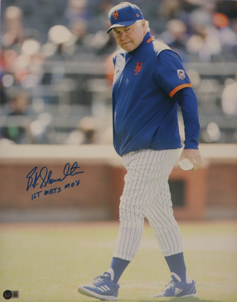 Buck Showalter Signed (Beckett) Mets 16x20 Photo Inscribed "1st Mets MOY" - Beckett Witnessed