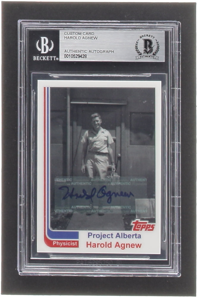 Harold Agnew 2010 Topps Project Alberta Autographs #HA #14/15 (BGS) Serially Numbered #14 / 15