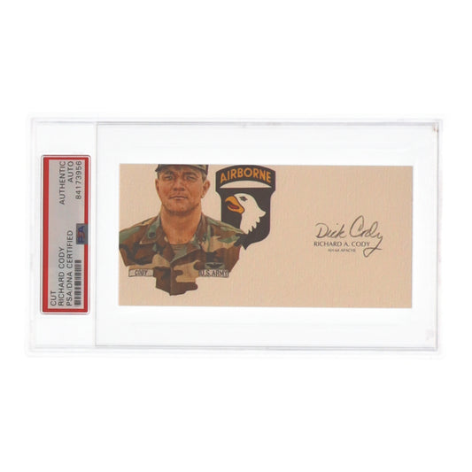 Richard A. ‘Dick’ Cody Signed Cut (PSA) U.S. Army General