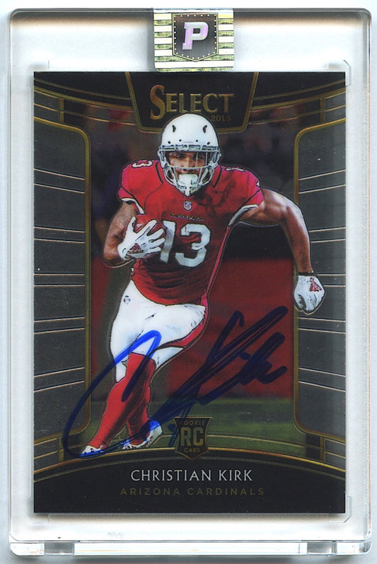 Christian Kirk Signed 2018 Select #65 RC (PA Encapsulated) Hand-Signed Rookie Card