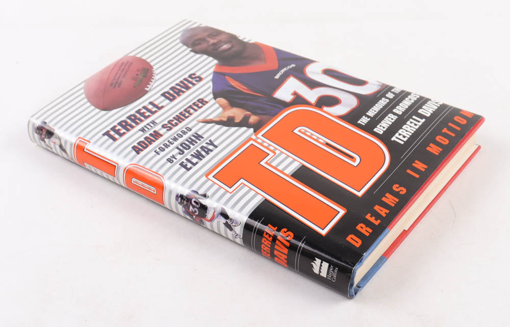 Terrell Davis Signed (PSA) "TD: Dreams in Motion" Hardcover Book