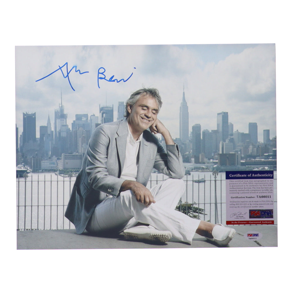 Andrea Bocelli Signed 11x14 Photo (PSA)