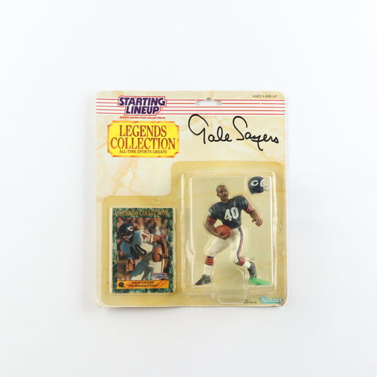 Gale Sayers Signed (PSA) Starting Lineup Action Figure with Trading Card