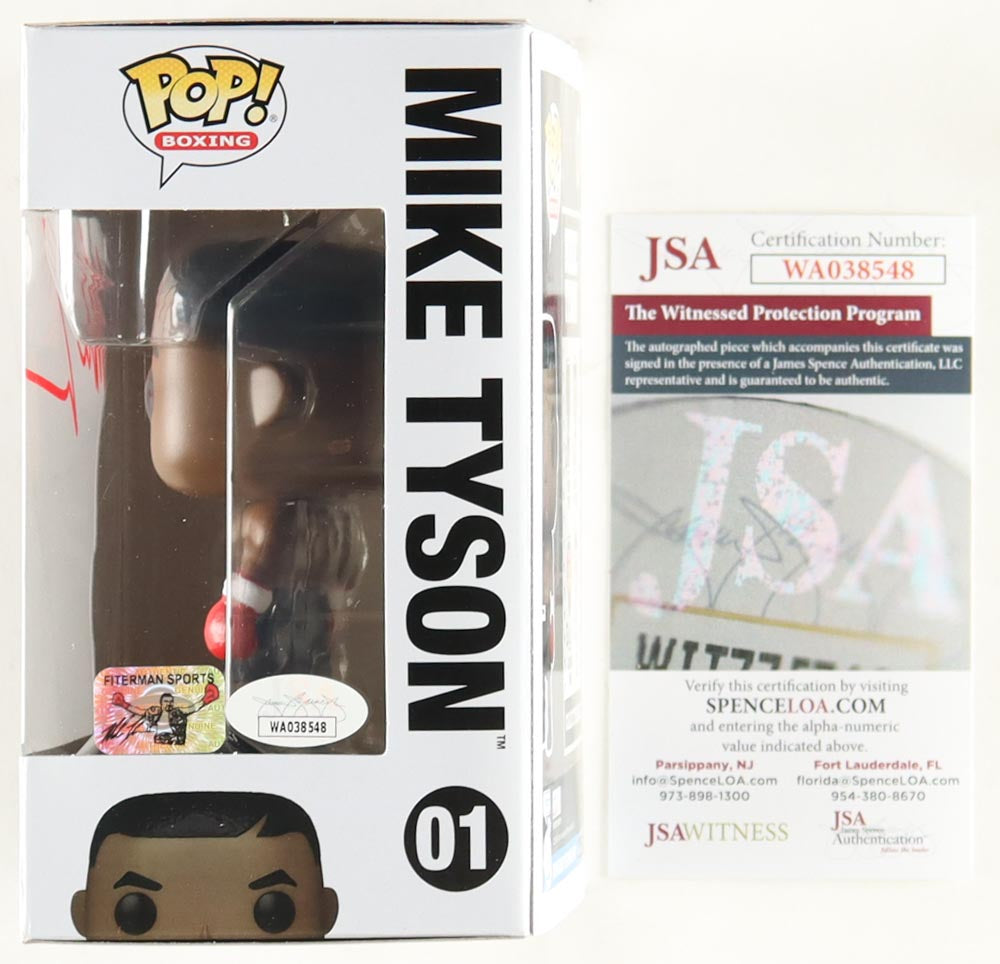 Mike Tyson Signed (JSA) "Mike Tyson" #01 Funko Pop! Vinyl Figure (Tyson & JSA COA) - JSA Witnessed