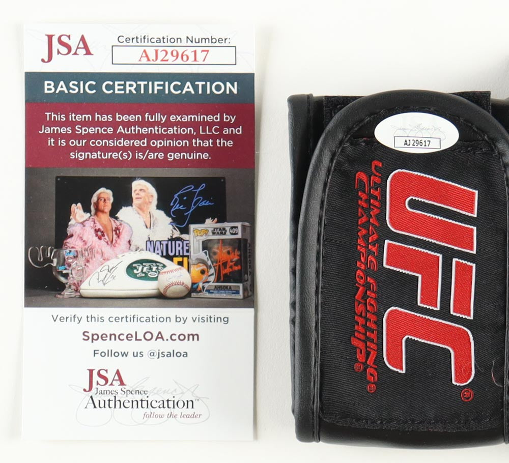 Valentina "Bullet" Shevchenko Signed UFC Glove (JSA)