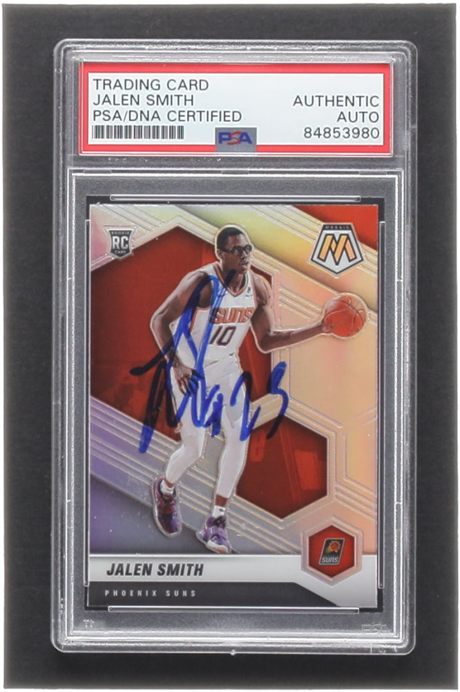 Jalen Smith Signed 2020-21 Panini Mosaic Silver #228 RC (PSA) - Rookie Card