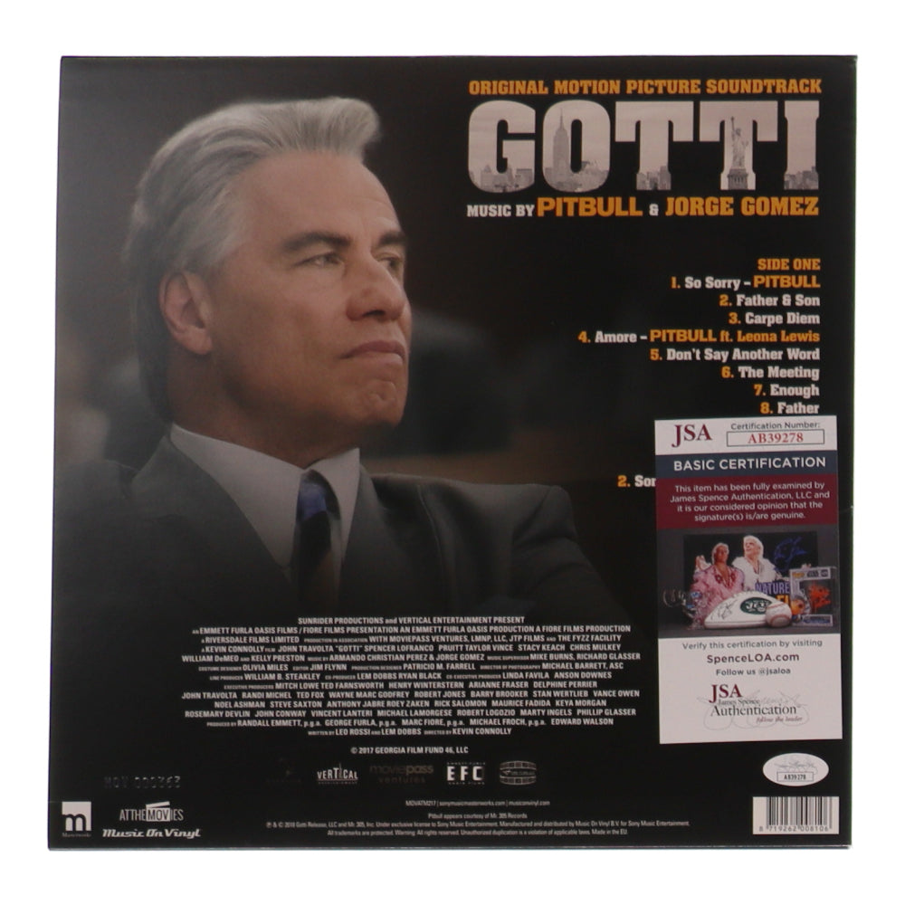 Pitbull Signed (JSA) "Gotti" Soundtrack Vinyl Record Album Sleeve