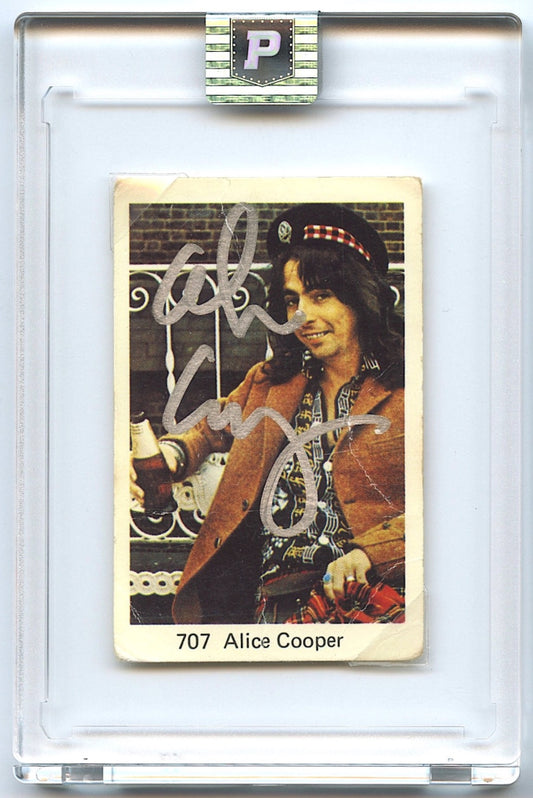 Alice Cooper Signed 1978 Swedish Samlarsaker #707 (PA Encapsulated)