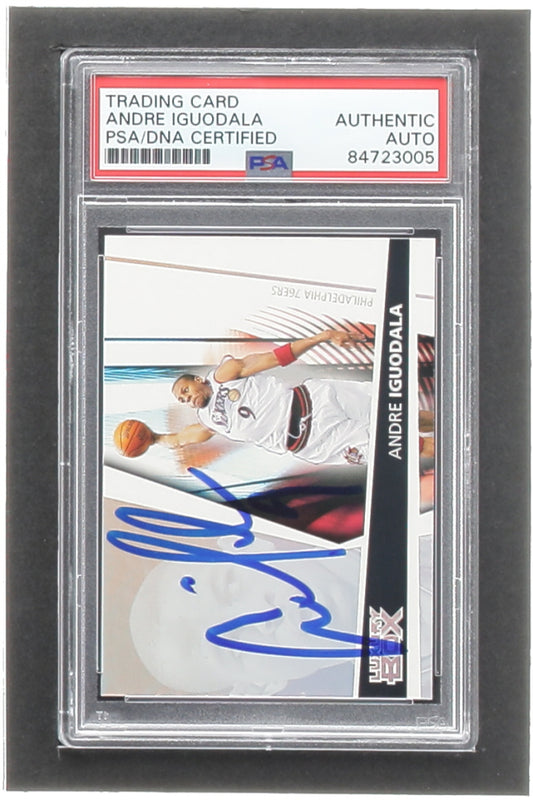 Andre Iguodala Signed 2005-06 Topps Luxury Box #9 (PSA)