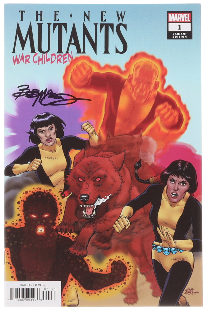 Bob McLeod Signed (Beckett) 2019 "New Mutants: War Children" Issue #1b Marvel Comic Book - Bob McLeod Variant Cover