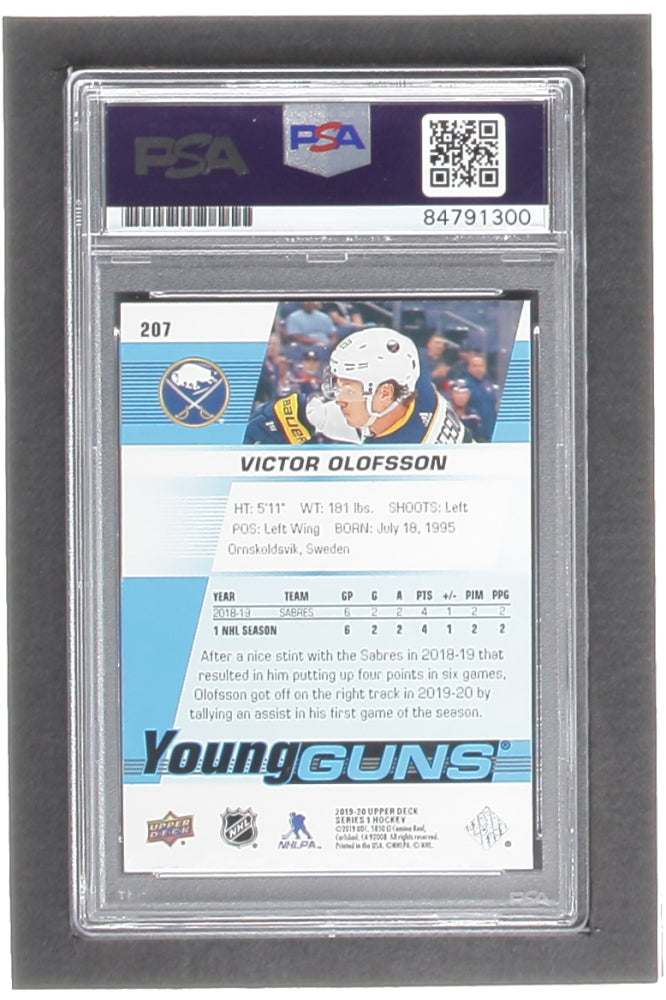 Victor Olofsson Signed 2019-20 Upper Deck #207 YG RC (PSA) - Rookie Card