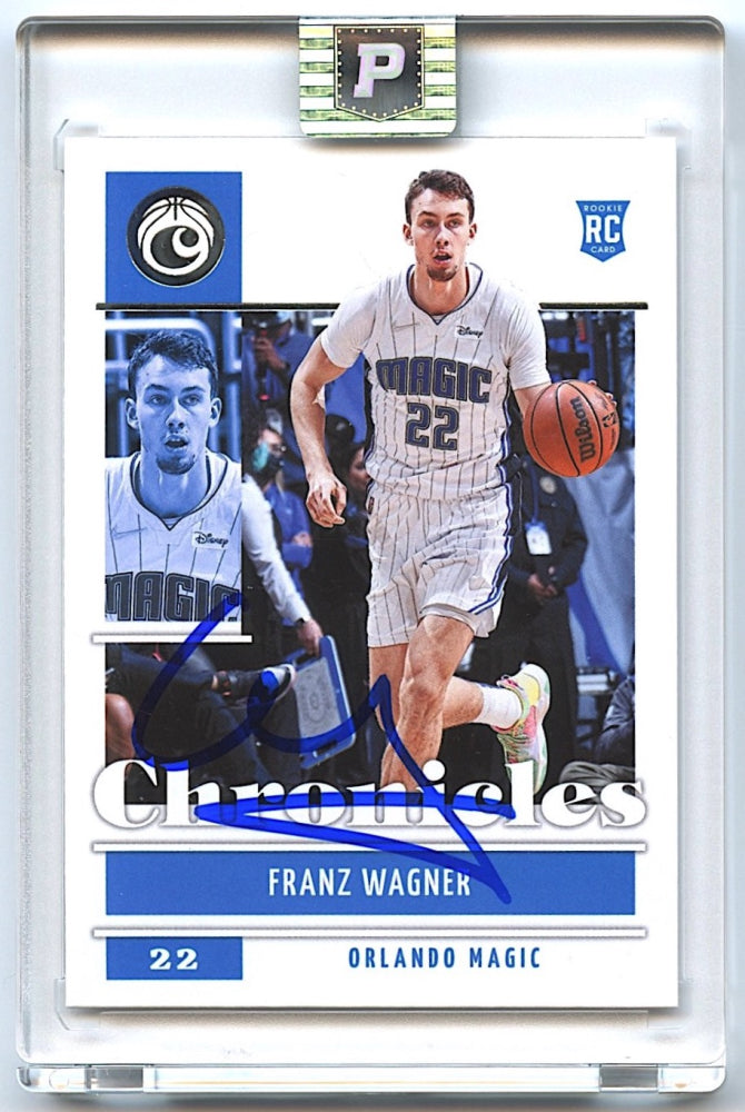 Franz Wagner Signed 2021-22 Panini Chronicles #43 RC (PA Encapsulated) - Rookie Card