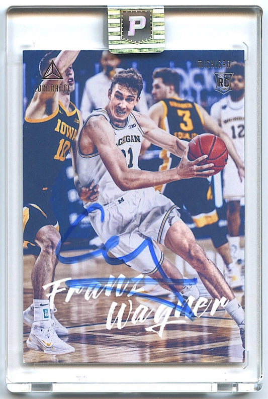 Franz Wagner Signed 2021-22 Panini Chronicles Draft Picks #84 Luminance RC (PA Encapsulated) - Rookie Card