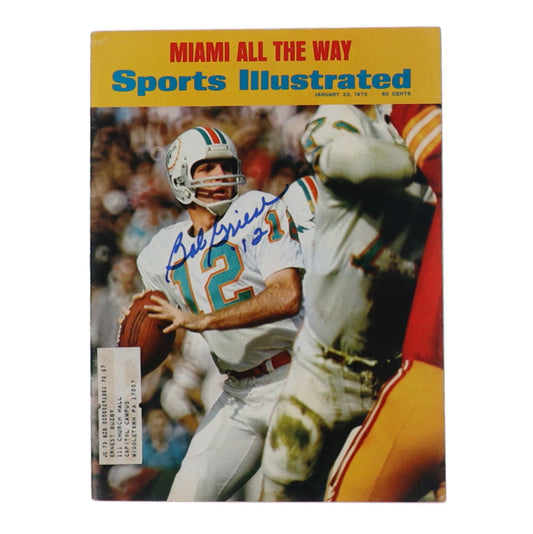 Bob Griese Signed (JSA) 1973 "Sports Illustrated" Magazine - Autograph Graded (JSA) 9.5