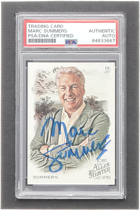 Marc Summers Signed 2019 Topps Allen and Ginter #151 (PSA) - Television Personality