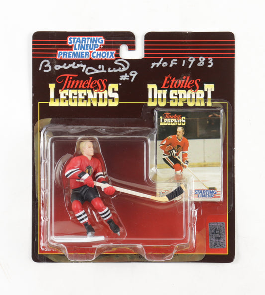 Bobby Hull Signed (Beckett) 1995 Timeless Legends Action Figure Inscribed "HOF 1983"