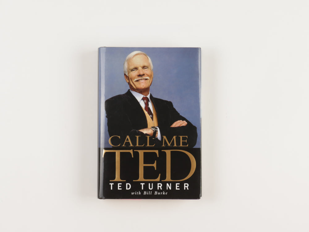 Ted Turner Signed (Beckett) "Call Me Ted" Hardcover Book - American Entrepreneur, Television Producer, & Media Proprietor