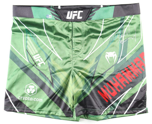 Belal Muhammad Signed (Beckett) UFC Trunks - Beckett Witnessed