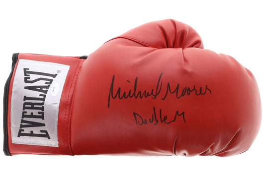 Michael Moorer Signed Everlast Boxing Glove Inscribed "Double M" (Schwartz)