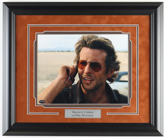 Bradley Cooper Signed (PSA) "The Hangover" Custom Framed Photo - Phil