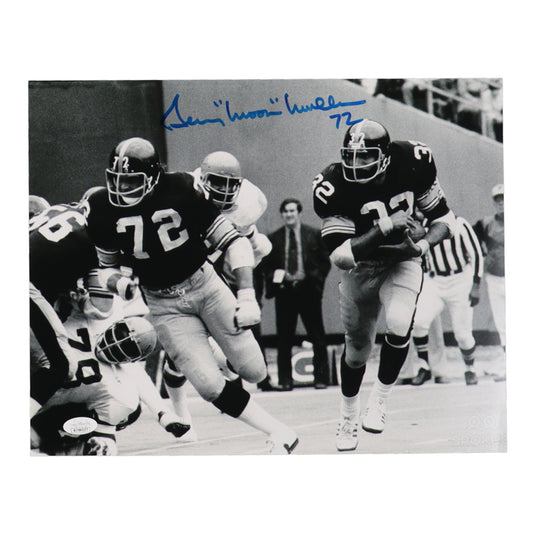 Gerry "Moon" Mullins Signed (JSA) Steelers 11x14 Photo - JSA Witnessed