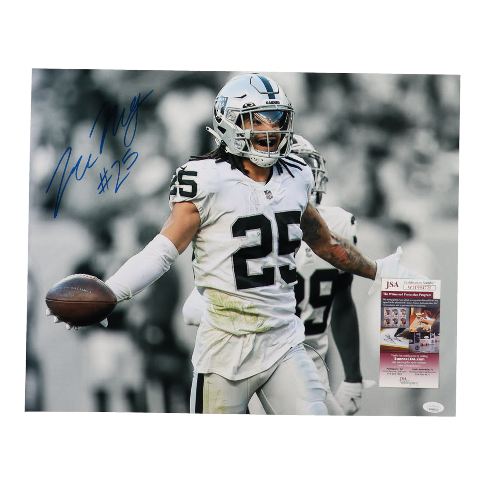 Trevon Moehrig Signed Raiders 16x20 Photo (JSA) JSA Witnessed