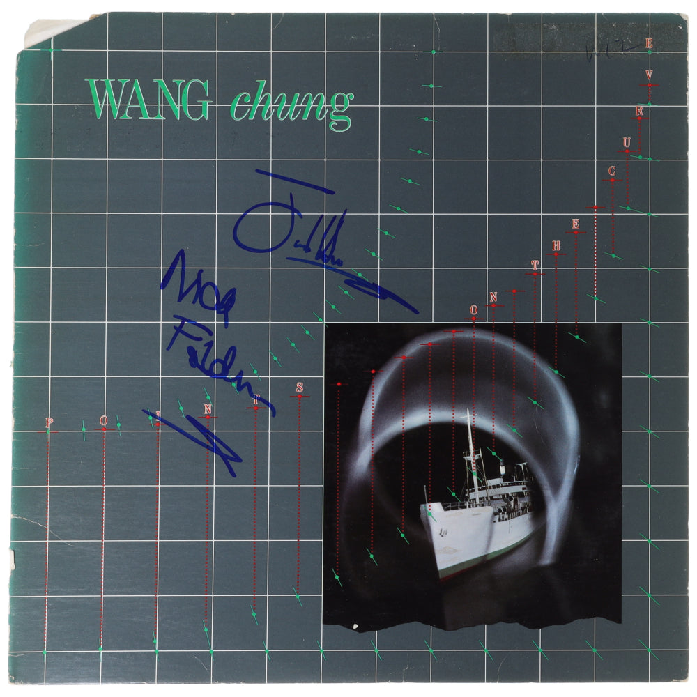 Jack Hues & Nick Feldman Signed (JSA) "Wang Chung: Points on the Curve" Vinyl Record Album Cover