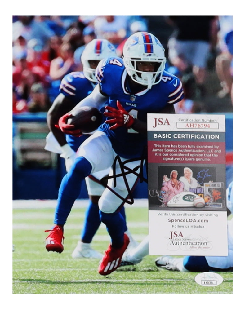 Jaquan Johnson Signed Bills 8x10 Photo (JSA)